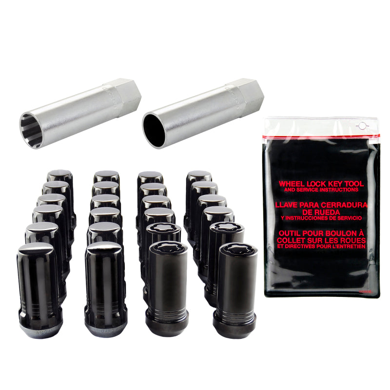 Load image into Gallery viewer, McGard SplineDrive Tuner 6 Lug Install Kit w/Locks & Tool (Cone) M14X1.5 / 1in. Hex - Blk