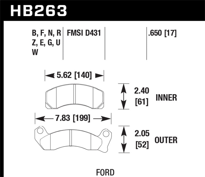 Load image into Gallery viewer, Hawk 1987-1993 Ford Mustang GT 5.0 HPS 5.0 Front Brake Pads