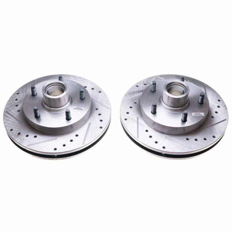 Load image into Gallery viewer, Power Stop 94-99 Dodge Ram 1500 Front Evolution Drilled & Slotted Rotors - Pair