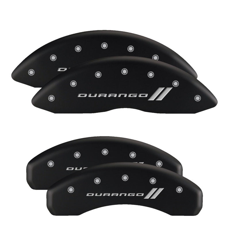 Load image into Gallery viewer, MGP 4 Caliper Covers Engraved Front & Rear MGP Black finish silver ch