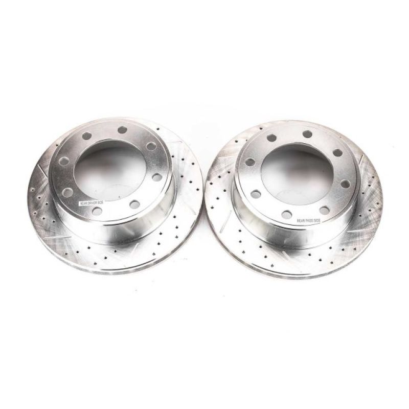 Load image into Gallery viewer, Power Stop 00-05 Ford Excursion Rear Evolution Drilled & Slotted Rotors - Pair