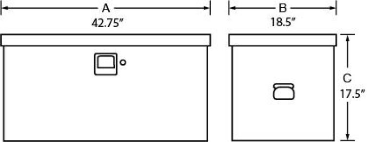 Load image into Gallery viewer, Tradesman Steel Job Site Box/Chest (Light Duty/Large) (42.75in.) - Black