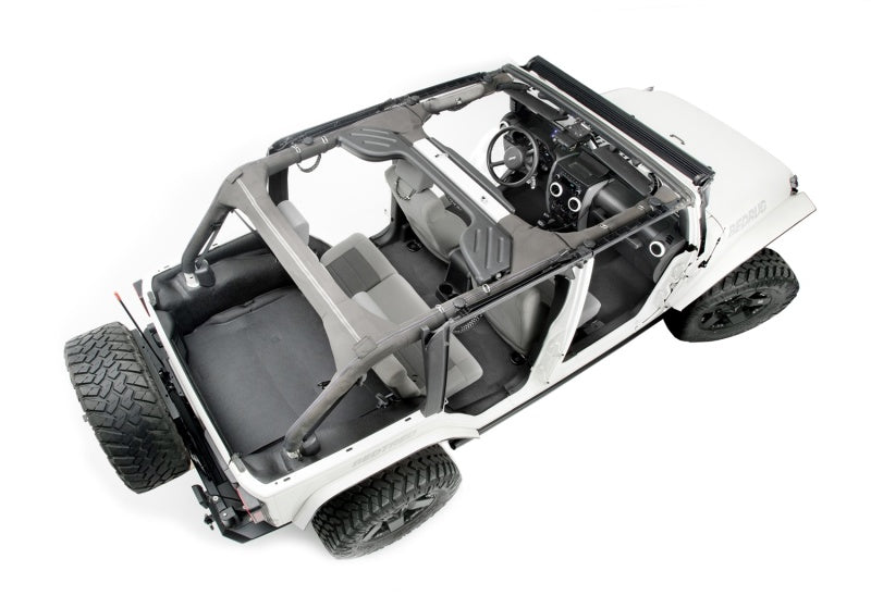 Load image into Gallery viewer, BedRug 07-10 Jeep JK Unlimited 4Dr Rear 5pc BedTred Cargo Kit (Incl Tailgate & Tub Liner)