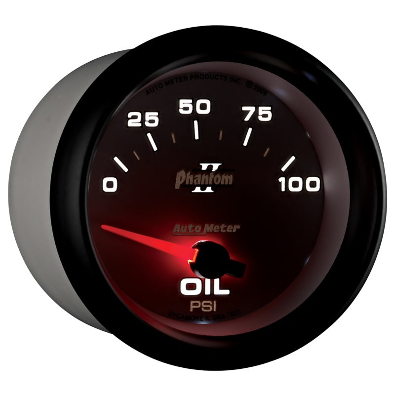 Load image into Gallery viewer, Autometer Phantom II 2 5/8in 0-100 PSI Short Sweep Electronic Oil Pressure Gauge