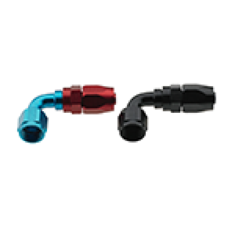 Load image into Gallery viewer, Fragola -8AN x 90 Degree Pro-Flow Hose End - Blue/Red