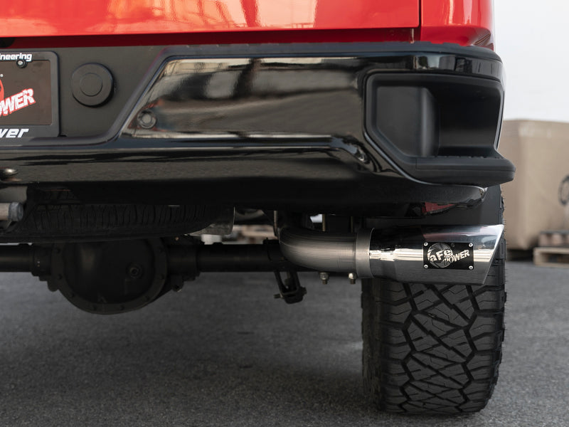 Load image into Gallery viewer, aFe Apollo GT Series 2019 GM Silverado/Sierra 1500 4.3L/5.3L 409 SS CB Exhaust System w/Polished Tip