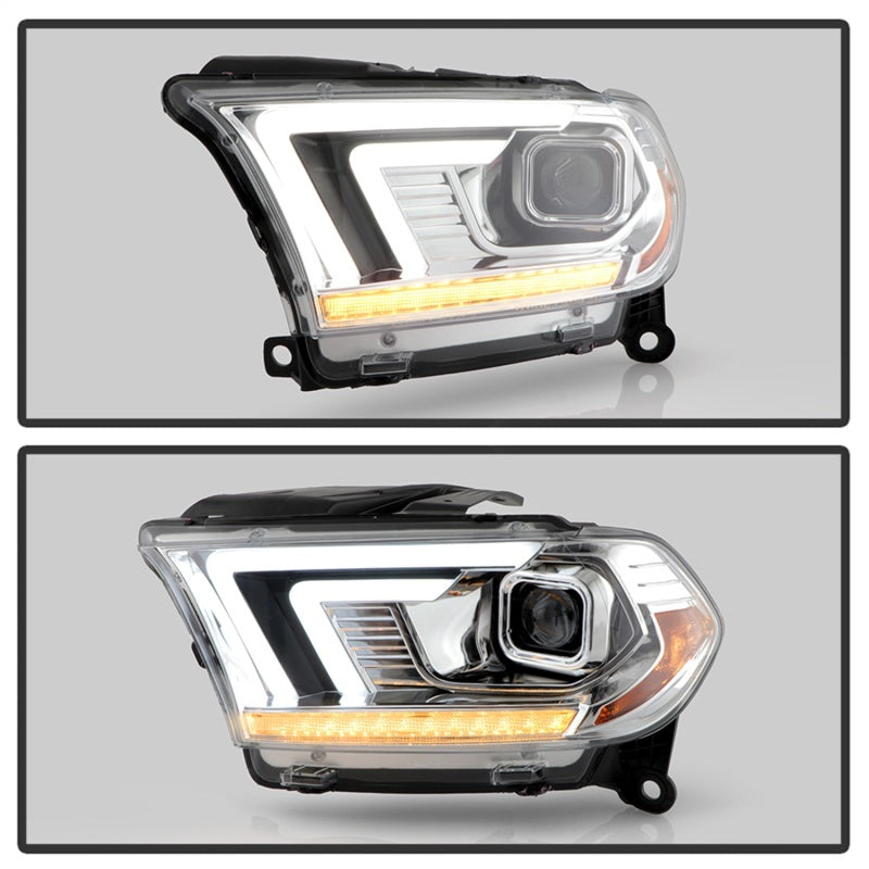 Load image into Gallery viewer, Spyder Dodge Durango 11-13 Halogen Model Only Projector Headlights - Chrome PRO-YD-DDU11SI-C