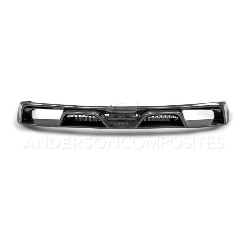 Load image into Gallery viewer, Anderson Composites 15-16 Ford Mustang R-Style Carbon Fiber Rear Valance (for Quad Tip Exhaust)