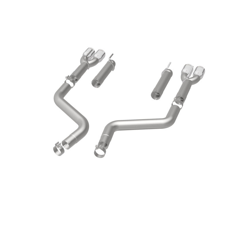 Load image into Gallery viewer, MagnaFlow Axle-Back, SS, 3in, Quad Split Rear 3.5 Tips 2015 Dodge Challenger incl SRT Hellcat