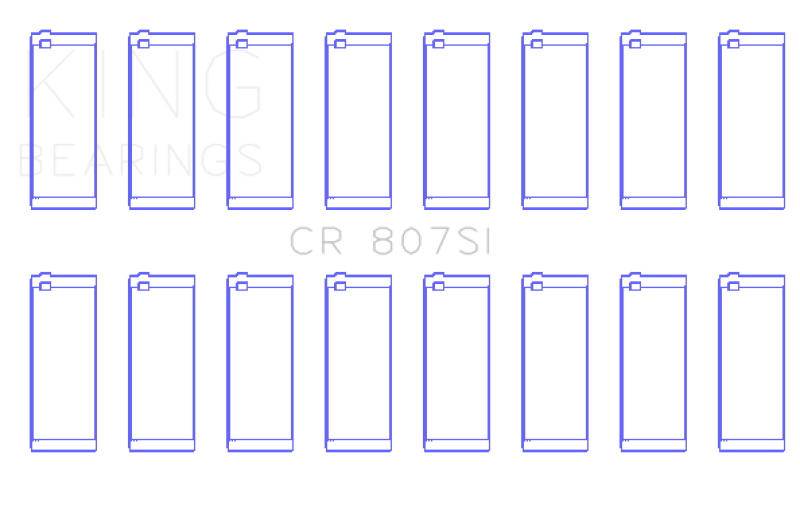 Load image into Gallery viewer, King Engine Bearings Chevy LS1 / LS6 / LS3 (Size STD) Silicone Bi-Metal Alum Rod Bearing Set
