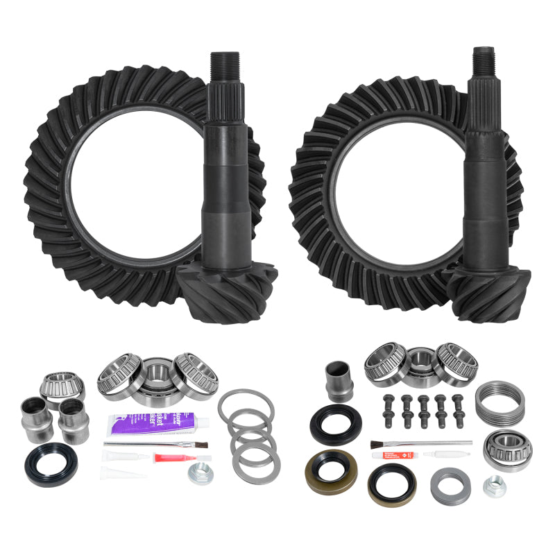 Load image into Gallery viewer, Yukon Gear Ring & Pinion Gear Kit Pkg F&R w/Install Kits Toyota 8.4/7.5R Diff 4.56 Ratio