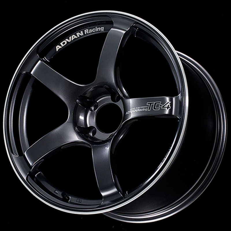 Load image into Gallery viewer, Advan TC4 15x7.0 +42 4x100 Black Gunmetallic and Ring Wheel