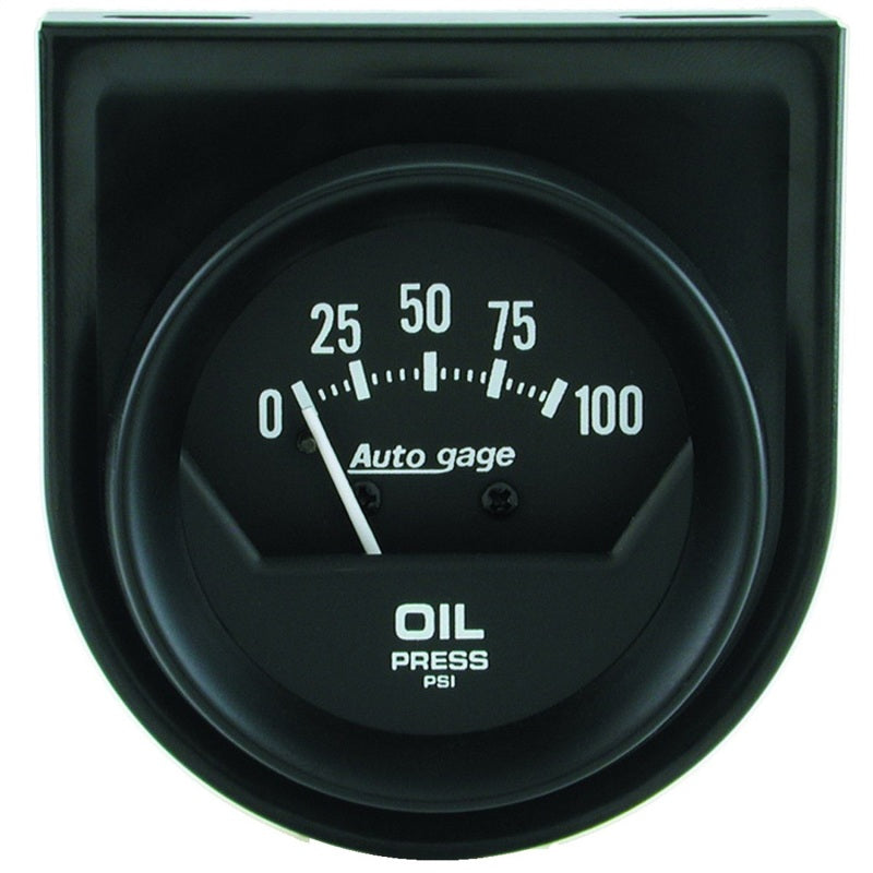 Load image into Gallery viewer, Autometer Auto Gauge 2in 100 psi Mechanical Short Sweep Black Oil Pressure Gauge