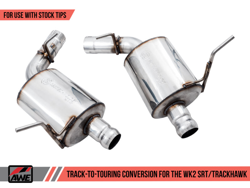 Load image into Gallery viewer, AWE Tuning 2020 Jeep Grand Cherokee SRT/Trackhawk Track-to-Touring Conversion Kit (Use w/Stock Tips)