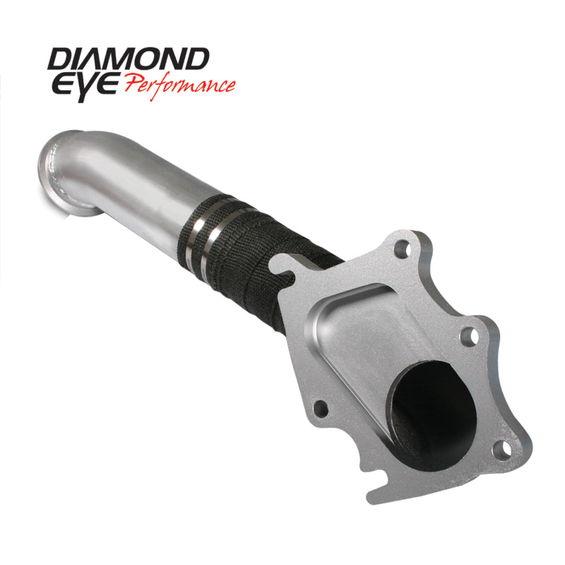 Load image into Gallery viewer, Diamond Eye TURBO-DIRECT 3in AL CHEVY LB7 DURAMAX 01-04 5 BTWN TURBO & F PIPE TRANS DIPSTICK MOD REQ