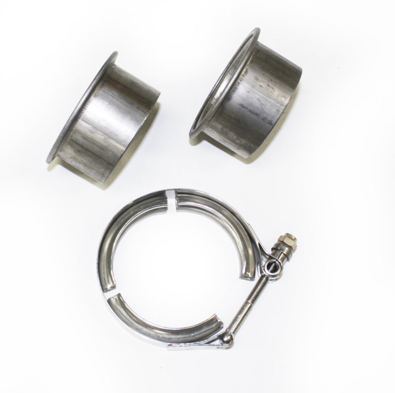 Load image into Gallery viewer, JBA 2.5in Stainless Steel V-Band Clamp & Flanges