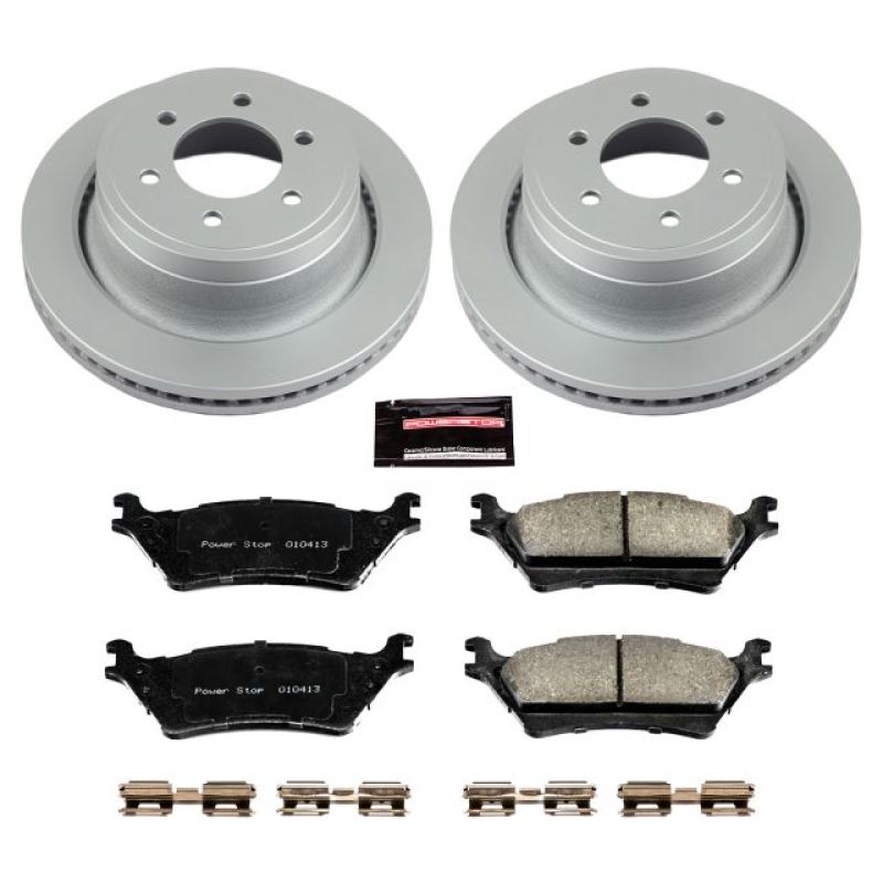 Load image into Gallery viewer, Power Stop 12-18 Ford F-150 Rear Z17 Evolution Geomet Coated Brake Kit
