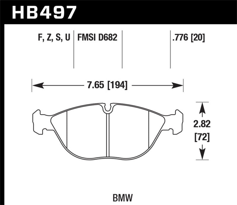 Load image into Gallery viewer, Hawk 95-01 BMW 750iL 5.4L Base Front ER-1 Brake Pads