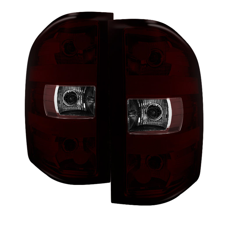Load image into Gallery viewer, xTune GMC Sierra 07-13 OEM Tail Lights Dark Red ALT-JH-CSIL07-OE-RSM