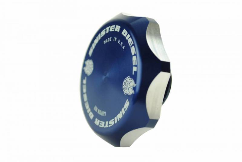 Load image into Gallery viewer, Sinister Diesel 03-07 Ford 6.0L Billet Blue Cap Kit