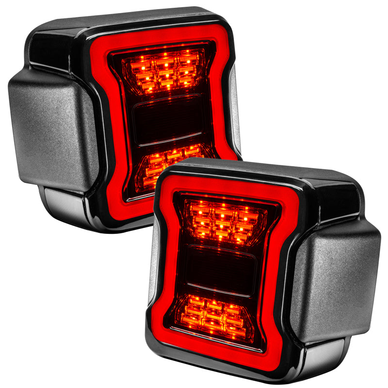 Load image into Gallery viewer, Oracle Jeep Wrangler JL Black Series LED Tail Lights