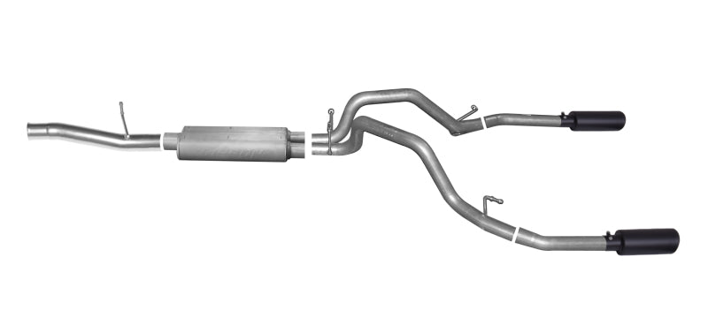 Load image into Gallery viewer, Gibson 11-19 Chevrolet Silverado 2500 HD LT 6.0L 3.5in/3in Cat-Back Dual Split Exhaust - Black Elite