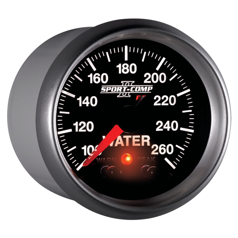 Load image into Gallery viewer, Autometer Sport-Comp II 52.4mm 100-260 Deg F Water Temp Peak & Warn w/ Electronic Control Gauge