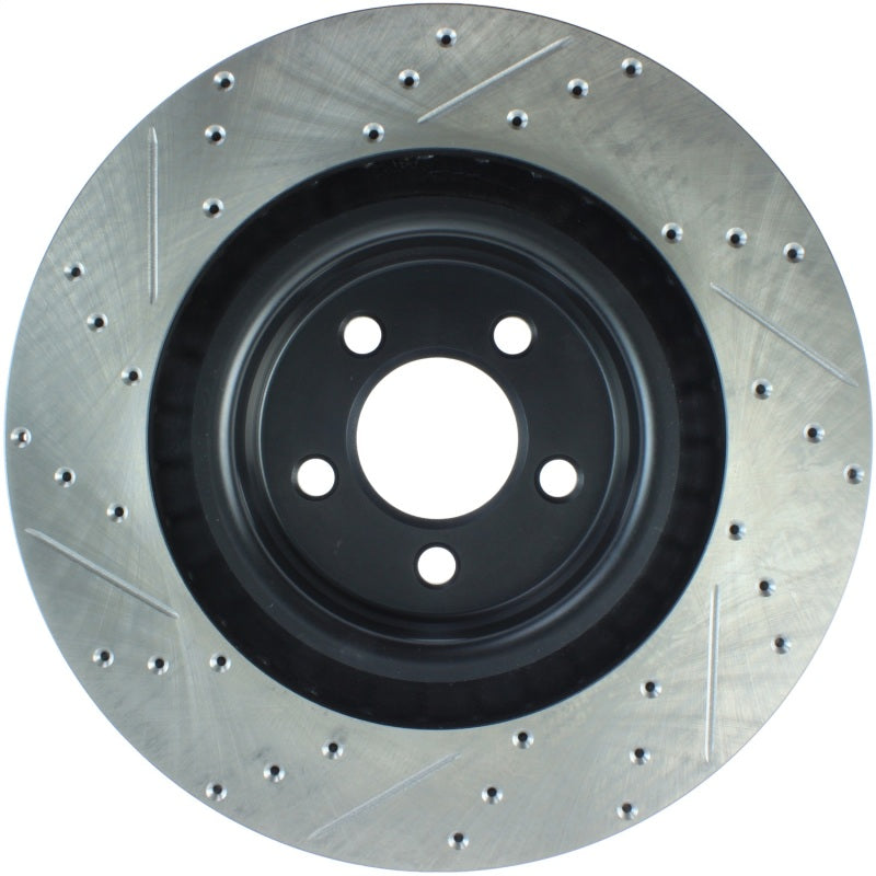 Load image into Gallery viewer, StopTech SportStop 06-09 Chrysler SRT-8 Front Left Drilled & Slotted Rotor