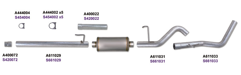 Load image into Gallery viewer, Diamond Eye KIT 3in Catback Single GAS AL FORD 5.4L F150 04-08