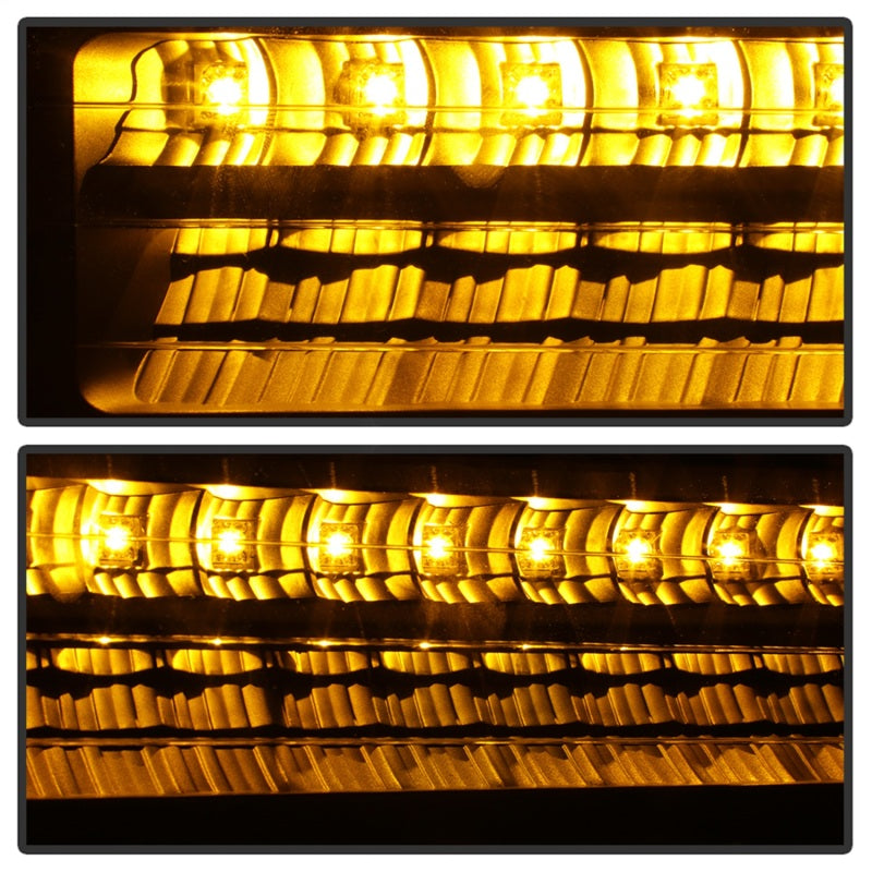 Load image into Gallery viewer, xTune 92-94 Blazer Full Size Corner/LED Bumper Headlights Black HD-JH-CCK88-LED-AM-BK-SET