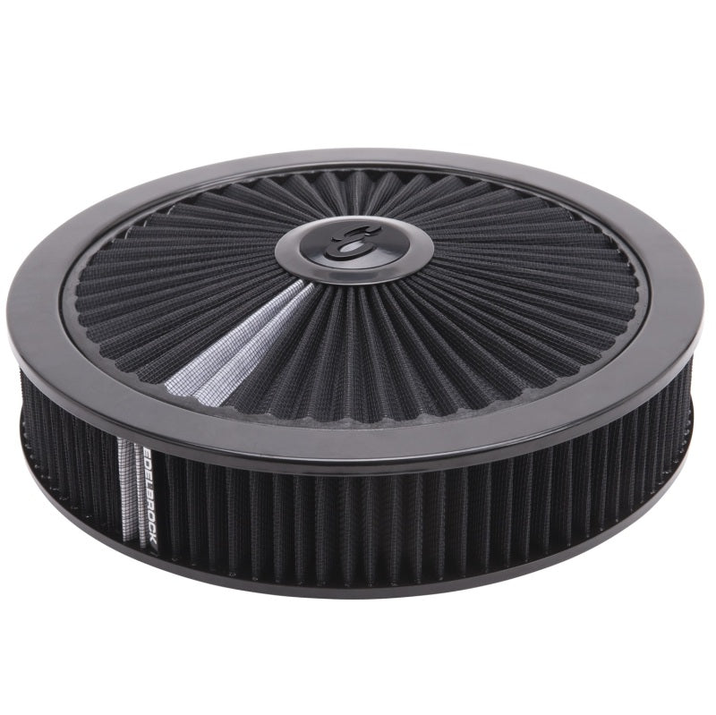 Load image into Gallery viewer, Edelbrock Air Cleaner Pro-Flo High-Flow Series Round Filtered Top 14In Dia X 3 125In Dropped Base