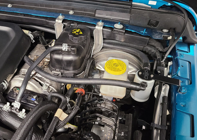 Load image into Gallery viewer, J&L 20-24 Jeep Wrangler 2.0L Driver Side Oil Separator 3.0 - Clear Anodized