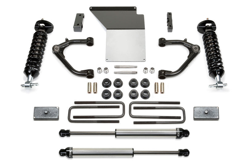 Load image into Gallery viewer, Fabtech 07-18 GM K1500 w/OE Forged UCA 3.5in UCA System w/DL 2.5 Coilovers & Rear DL Shocks