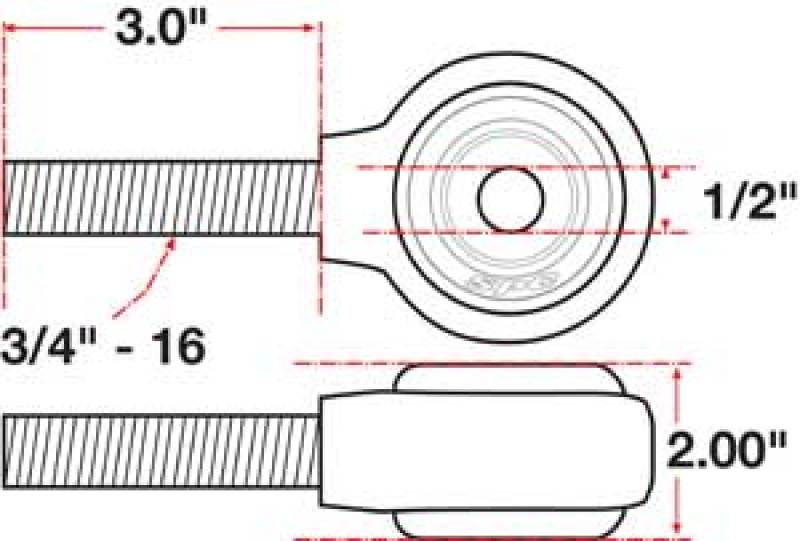 Load image into Gallery viewer, SPC Performance xAxis Rod End Ball Joint