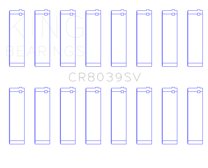 Load image into Gallery viewer, King Engine Bearings 08-10 Ford Powerstroke 6.4L (Size +.026mm) Connecting Rod Bearing Set