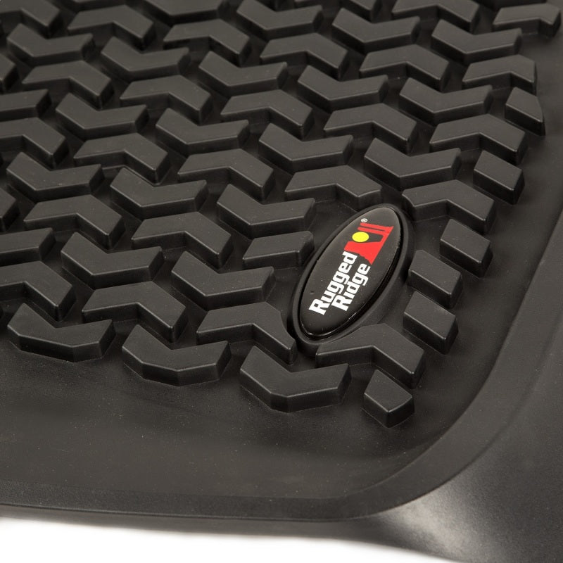 Load image into Gallery viewer, Rugged Ridge Floor Liner Front Black 2017-2018 Ford F-250 / F-350 / F-450 / F-550 Regular