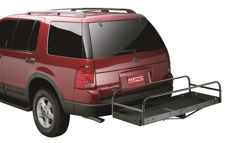 Load image into Gallery viewer, Lund Universal Sidebar Attachment 20x60 Nonfolding Steel Carrier - Black