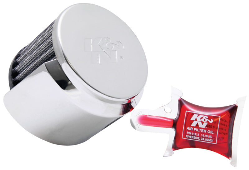 Load image into Gallery viewer, K&N 1in Flange L x 3in OD x 2.5in Height Clamp On Crankcase Vent Filter