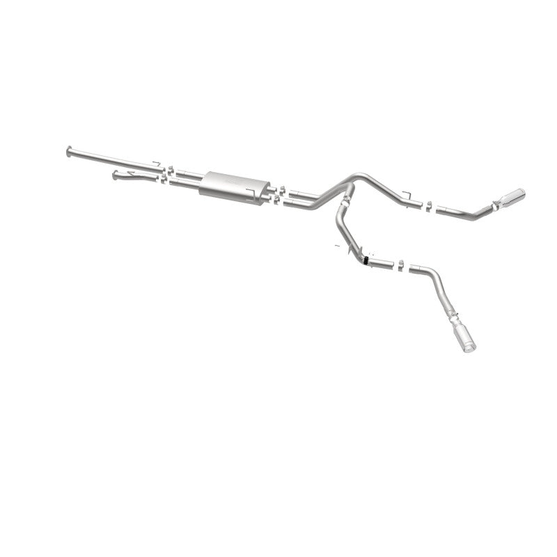 Load image into Gallery viewer, MagnaFlow Cat-Back 10-15 Toyota Tundra SC LB / CC SB 4.6L/5.7L V8 SS 2.5 Dual Split Rear 4in Tip