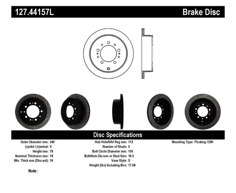Load image into Gallery viewer, StopTech Slotted & Drilled Sport Brake Rotor