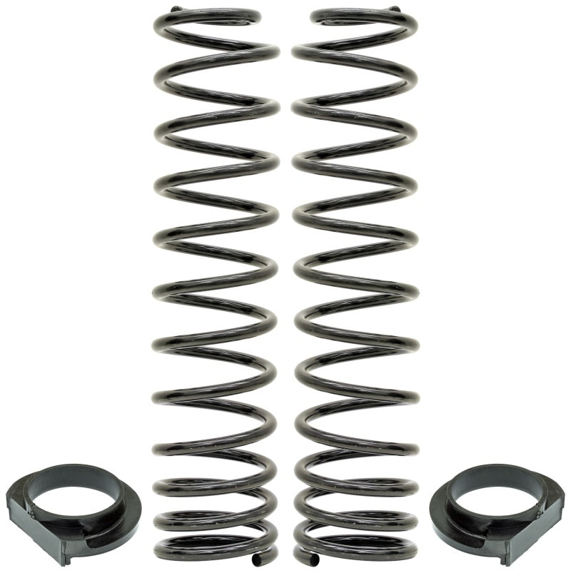 Load image into Gallery viewer, RockJock JL Front Coil Springs 4in Lift w/ Urethane Isolators Pair