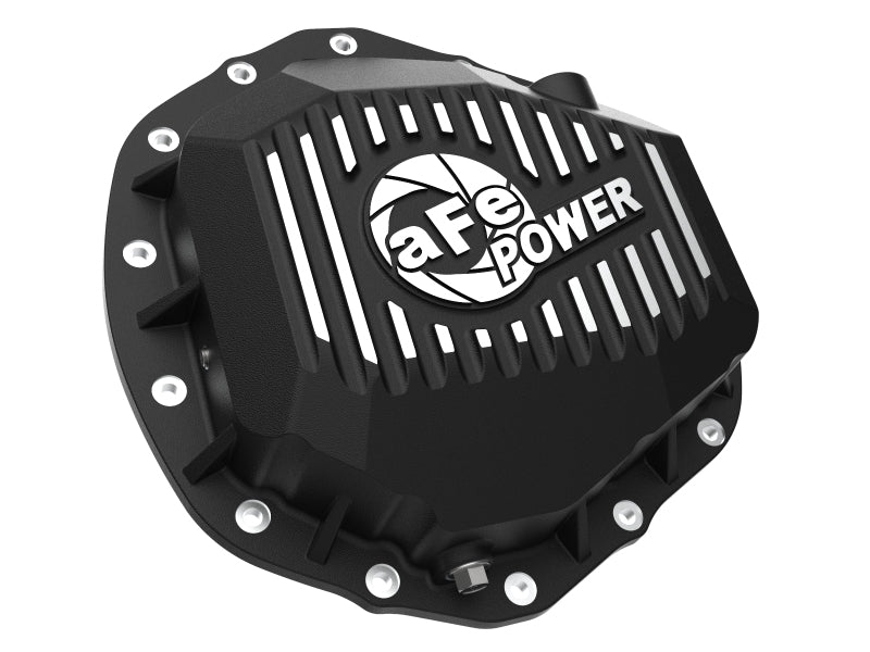 Load image into Gallery viewer, aFe 2020 Chevrolet Silverado 2500 HD Rear Differential Cover Black ; Pro Series w/ Machined Fins