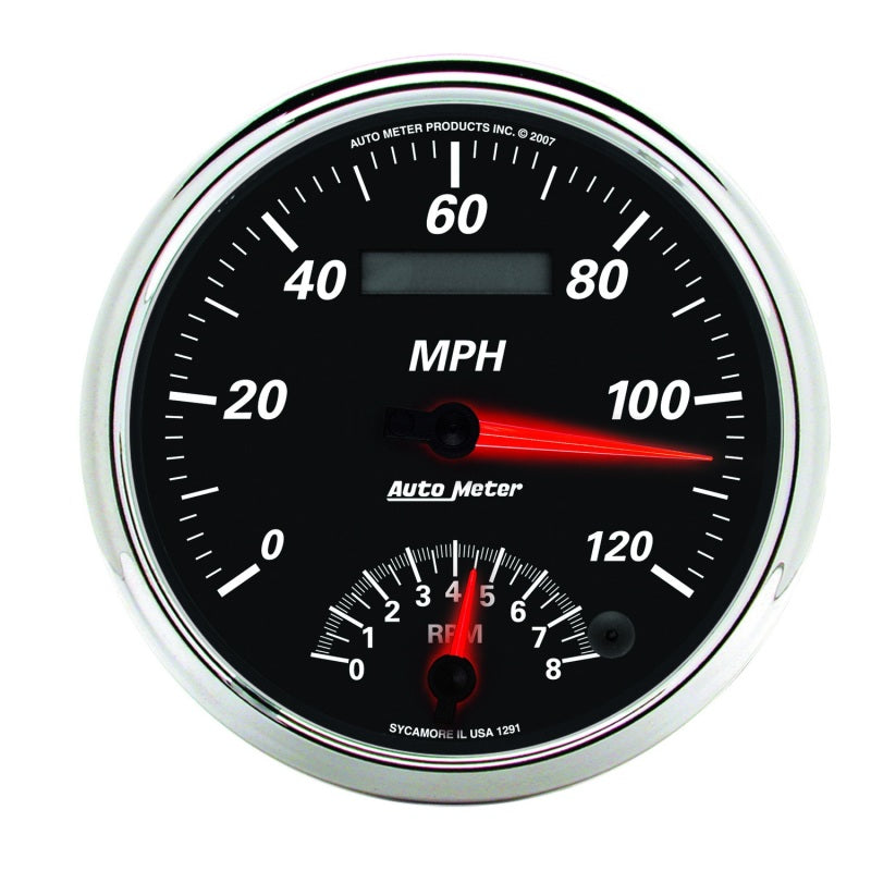 Load image into Gallery viewer, Autometer Designer Black II 5in 120 MPH & 8k RPM In-Dash Tach/Speedo
