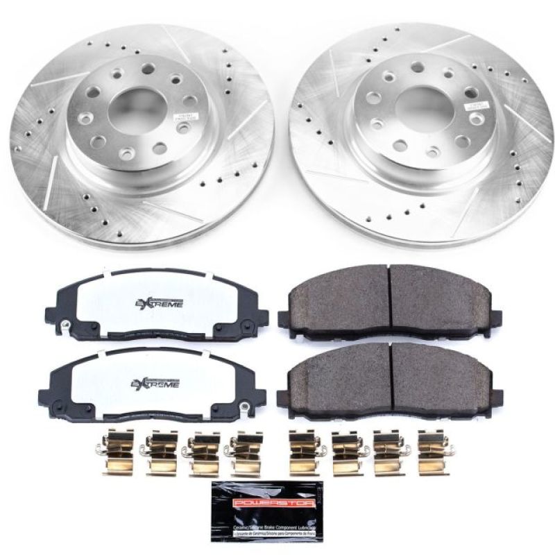 Load image into Gallery viewer, Power Stop 18-19 Jeep Wrangler Front Z36 Truck & Tow Brake Kit