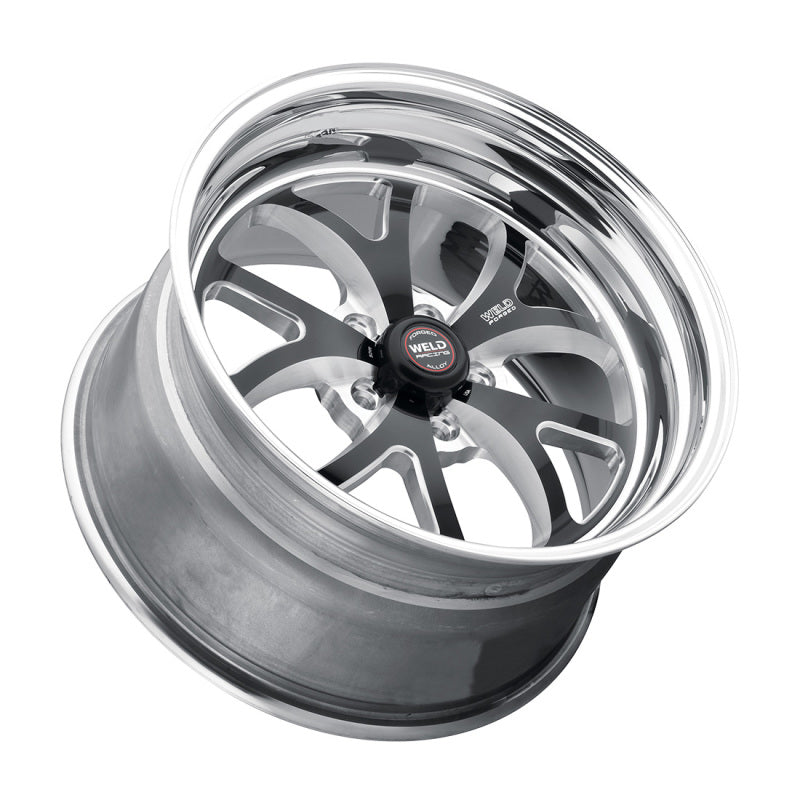 Load image into Gallery viewer, Weld S76 15x14.33 / 5x4.5 BP / 3.5in. BS Black Wheel (Medium Pad) - Non-Beadlock
