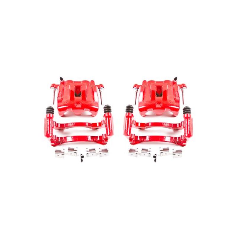 Load image into Gallery viewer, Power Stop 99-04 Jeep Grand Cherokee Front Red Calipers w/Brackets - Pair