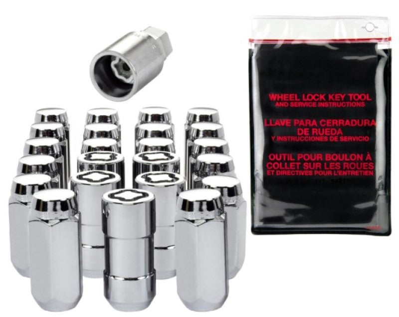 Load image into Gallery viewer, McGard SplineDrive Tuner 23-PC Jeep JL Install Kit w/Locks & Tool (Cone) M14X1.5 / 22m Hex - Chrome