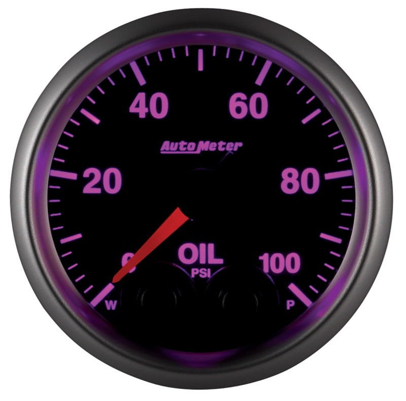 Load image into Gallery viewer, Autometer Elite 52mm Oil Pressure Peak and Warn Gauge w/ Electonic Control