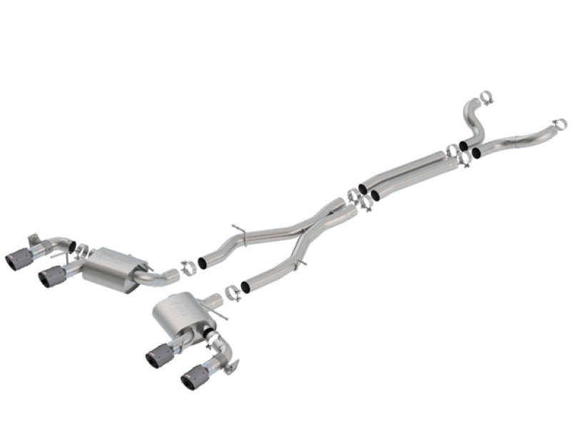 Load image into Gallery viewer, Borla 17-18 Chevrolet Camaro ZL1 6.2L V8 S Type Catback Exhaust w/ Dual Mode Valves CF Black Anod