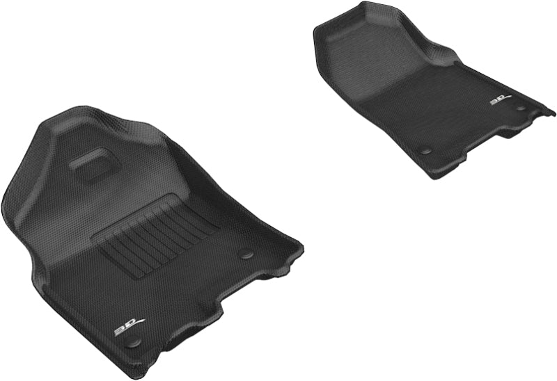 Load image into Gallery viewer, 3D MAXpider 2019-2020 Dodge Ram 1500 Crew Cab/Quad Cab Kagu 1st Row Floormat - Black